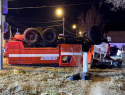 В Астрахани в столкновении пожарной машины и маршрутки погиб спасатель 