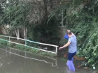 В Астрахани засняли очередной потоп