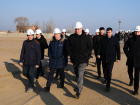 Губернатор Бабушкин проверил строительство астраханских северных очистных сооружений