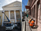Фасады зданий в Астрахани обновляют ко Дню города