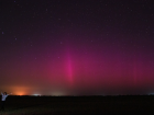 В Астраханской области яркое полярное сияние совпало со звездопадом