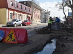 Астраханцы жалуются на помятые дорожные знаки и указатели среди листвы