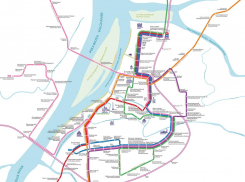 Астраханец изобразил актуальную схему движения общественного транспорта