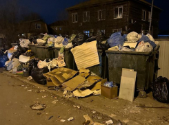В Астрахани с одной контейнерной площадки вывезли почти 27 тонн мусора