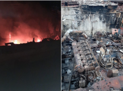 Ночью в Трусовском районе Астрахани 35 пожарных тушили грузовой теплоход
