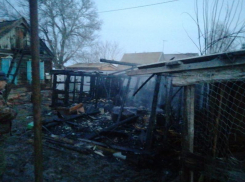 Под Астраханью из-за дымовой трубы сгорели сарай и баня