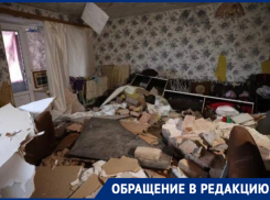 Астраханцы из дома в Камызяке, пострадавшего от взрыва газа, слышат хруст потолочных плит