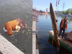 Принтер, самокат, строительные паллеты извлекли из астраханских городских каналов