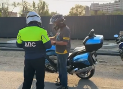 В Астрахани состоялся рейд: проверяли мотоциклистов и автомобилистов