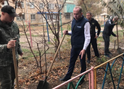 Игорь Седов помогает астраханцам озеленять дворы