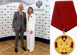 Астраханская гандболистка награждена медалью ордена «За заслуги перед Отечеством»