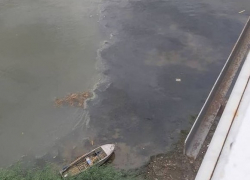 Чистоту Волги подпортило очередное нефтяное пятно 