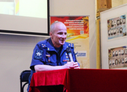 В астраханском музее состоялась встреча с Героем России