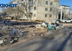 С астраханской улицы исчез мусорный контейнер