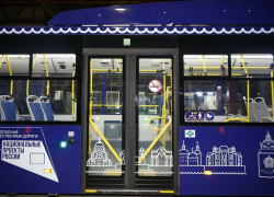 Новые синие автобусы вышли на второй маршрут в Астрахани