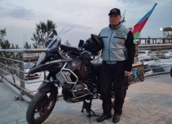 Астраханская мотоколонна во главе с губернатором достигла Баку