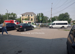 В Астрахани произошло очередное ДТП с маршруткой