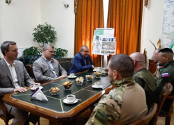 Астраханские бойцы вернулись отдохнуть на родину и встретились с Игорем Бабушкиным