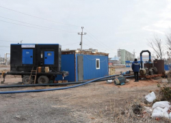 В Астрахани на улице Молдавской установили канализационную насосную станцию