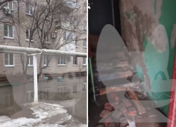 Астраханцы из Военного городка пожаловались Ксении Собчак на коммунальные разливы