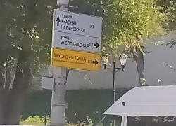 Астраханцы обсуждают казус с новыми дорожными указателями