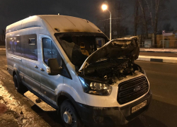 В Астрахани загорелся автобус