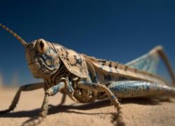 Жители Лиманского района Астраханской области засняли приближающееся облако саранчи