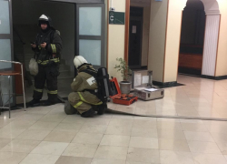 В астраханской гостинице горел туалет 