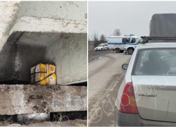 Астраханцам останавливали движение через мост из-за подозрительных коробок
