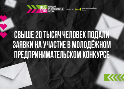 Свыше 20 тысяч человек подали заявки на участие в молодёжном предпринимательском конкурсе