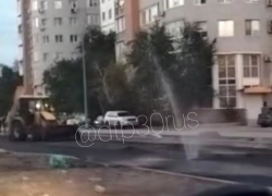 "Работа на результат": астраханцев удивил фонтан на одной из улиц города