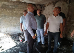 В поврежденном от пожара доме на Адмирала Нахимова начали проверку конструкции