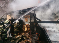 Из-за короткого замыкания под Астраханью сгорел дом
