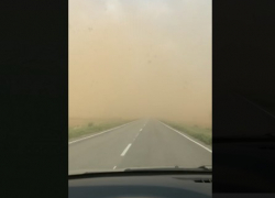 В приграничном с Астраханской областью регионе засекли пыльную бурю 