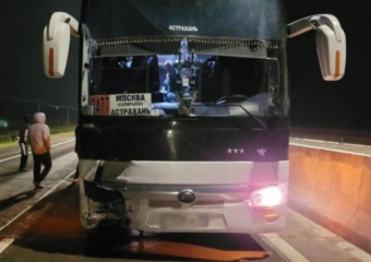 Автобус с астраханцами попал в ДТП на трассе «Каспий»