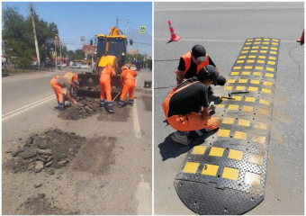 В Астрахани дорожники уложили «полицейских» у мест концентрации ДТП