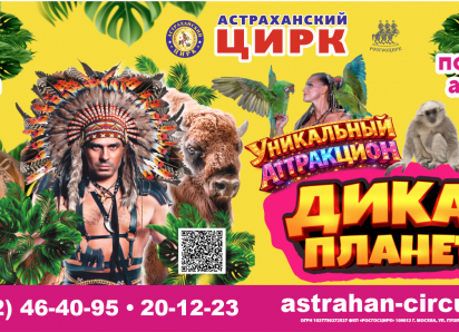 В Астраханском государственном цирке состоится премьера уникальной программы «Дикая планета» 