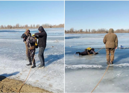 В Астраханской области ледовая обстановка помешала искать пропавшего мужчину