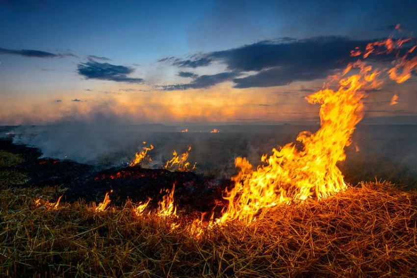 В Астраханской области на 8 и 9 августа сохраняется чрезвычайная пожароопасность