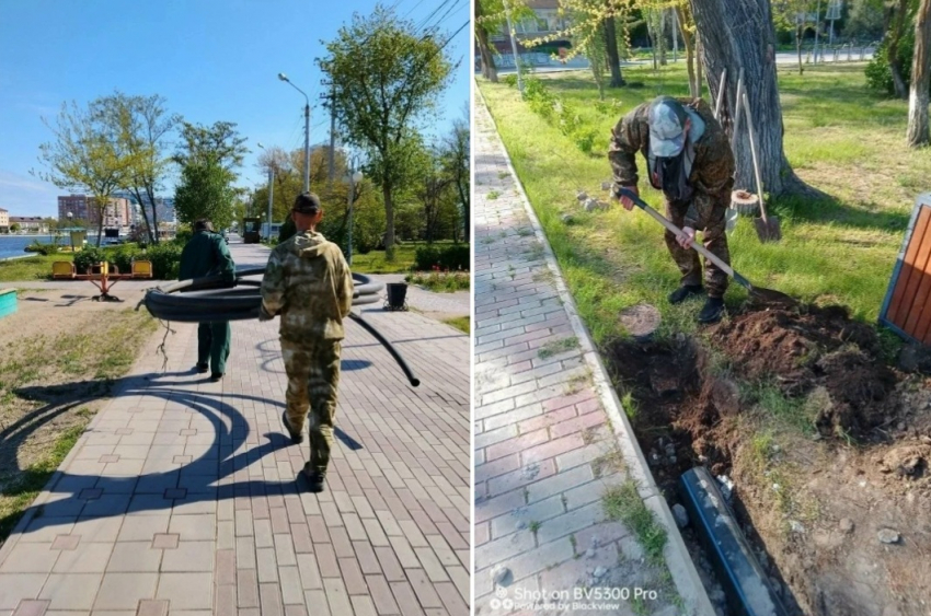 В Астрахани начали масштабный ремонт системы полива