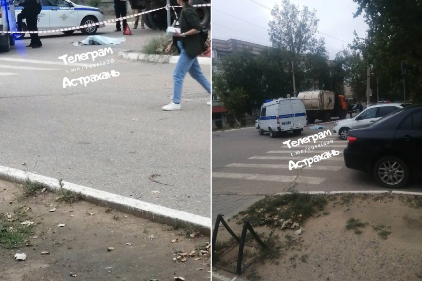 В Нариманове Астраханской области КАМАЗ сбил насмерть 48-летнего пешехода