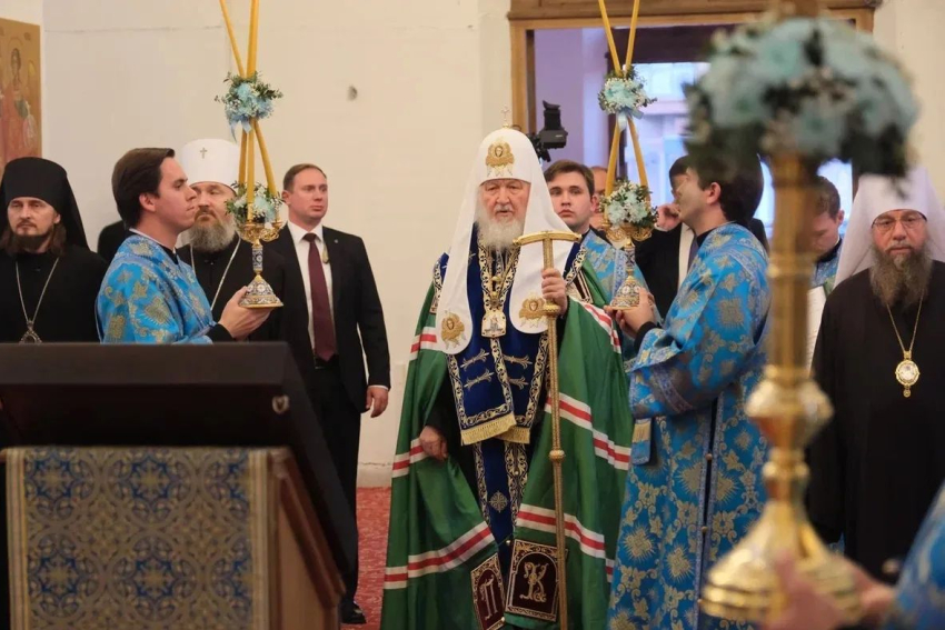 Патриарх Кирилл приехал в Астрахань и освятил новый храм 