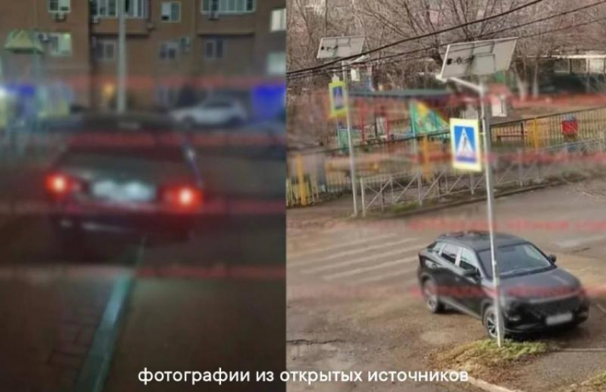 Полиция установила астраханцев, бросивших машины на «зебре» и тротуаре