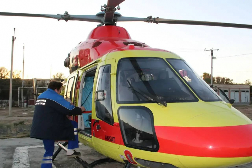 Жизни 840 астраханцев спасены благодаря санавиации