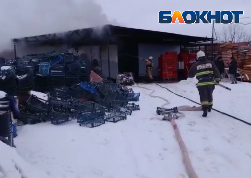 В Астрахани произошел крупный пожар - сгорел рыбный цех
