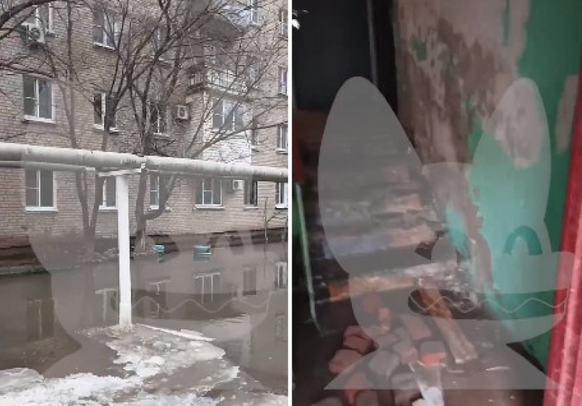Астраханцы из Военного городка пожаловались Ксении Собчак на коммунальные разливы
