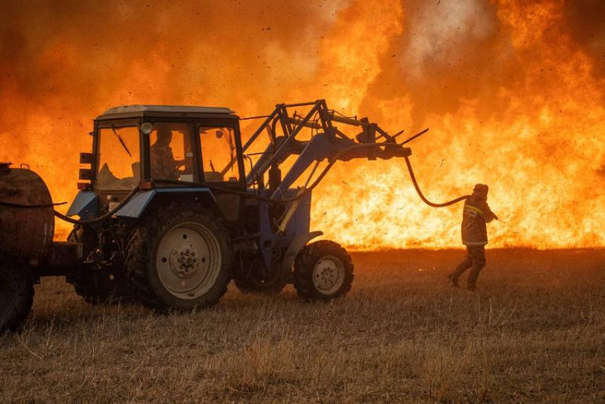 Пожар в Астраханском заповеднике уничтожил более 12 тысяч гектаров земли