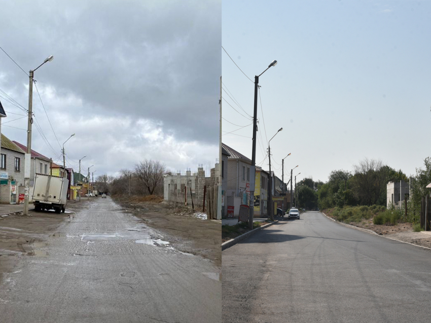 В Астрахани на улице Кабардинской завершили ремонт дороги