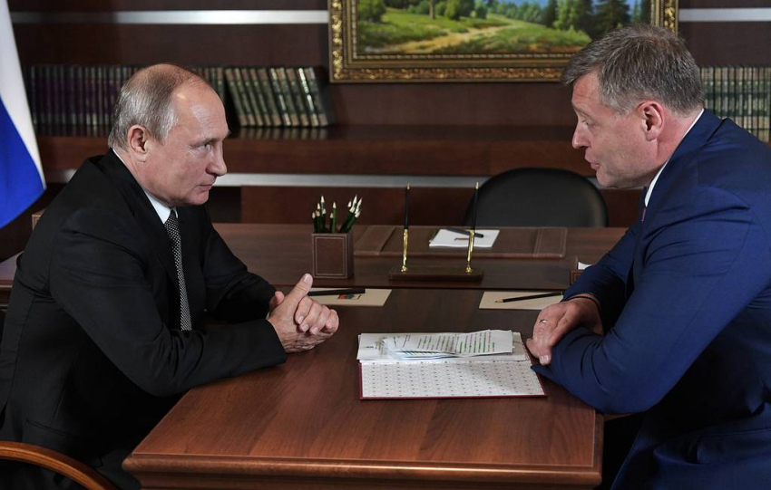 Путин пожелал Бабушкину успехов на выборах губернатора Астраханской области