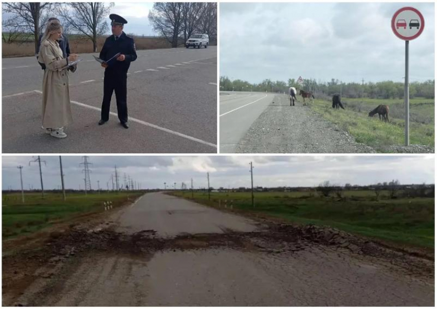 Полицейские выявили недостатки региональных дорог в Астраханской области